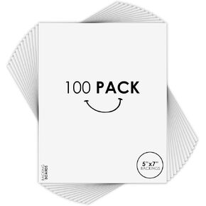 Golden State Art 8x10 Uncut Backing Boards, 100 Pack White Backboards in Kuwait
