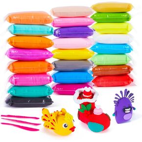 EDIFON Air Dry Clay Kit - 36 Colors Modeling Clay with Tools, Safe and Non-Toxic, Ideal Gift for Kids