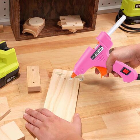 ZFYOUNG مسدس صمغ ساخن صغير 10 قطع عصا صمغ مجموعة مسدس صمغ ساخن للإصلاح السريع للفنانين DIY الفن المنزلي 20 وات أزرق in Kuwait