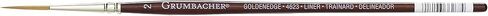 Grumbacher Goldenedge Golden Toray Liner Watercolor Brush, Synthetic Bristles, Size 2 (4623.2) in Kuwait