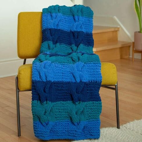 Bernat BABY BLANKET BB Baby Sand Yarn - عبوة واحدة بوزن 10.5 أونصة/300 جرام - بوليستر - #6 ضخمة للغاية - 220 ياردة - حياكة/كروشيه in Saudi Arabia