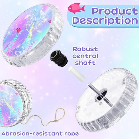 Lewtemi 4 Pack LED Light up Yoyo, Beginner Responsive Cute Patterns in Kuwait