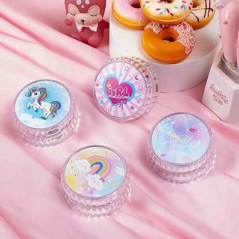 Lewtemi 4 Pack LED Light up Yoyo, Beginner Responsive Cute Patterns in Kuwait