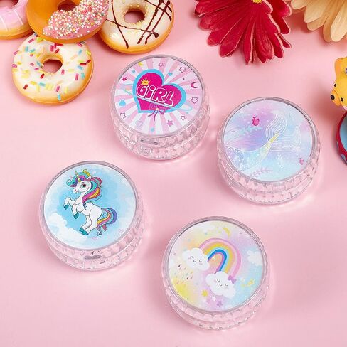 Lewtemi 4 Pack LED Light up Yoyo, Beginner Responsive Cute Patterns in Kuwait