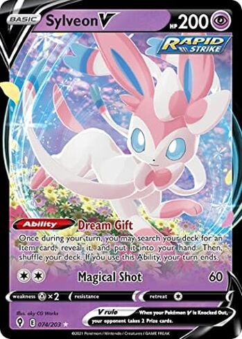 بوكيمون بطاقات: 2022 Spring V Heroes Sylveon V Tin in Kuwait