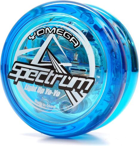 Yomega Spectrum - تضيء لعبة Fireball Transaxle YoYo مع مصابيح LED للعب خدعة السلسلة المتوسطة والمتقدمة والمحترفة + سلسلتين إضافيتين وضمان لمدة 3 أشهر (شفاف) in Kuwait
