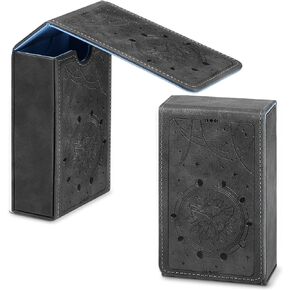 PU Leather Tarot Cards Case Moon Design Playing Cards Holder Tarot Deck Protective Case for Most Standard Size Tarot Cards Playing Cards Gothic Oracle Cards (Sun Style)