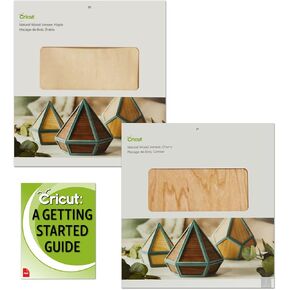 حزمة القشرة الخشبية الطبيعية من cricut، الكرز والجوز، 12x12 للحرف اليدوية نماذج بناء بيت الدمية الصغيرة، مشاريع الزينة الفنية المدرسية، نقش اللوحة، استكشاف صانع 3 آلة