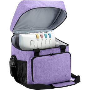 LUXJA Serger Machine Carrying Case with Bottom Wooden Board, Gray in Saudi Arabia