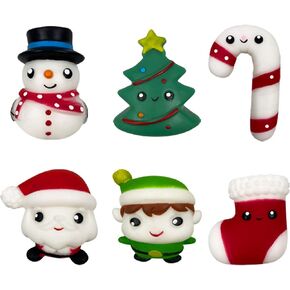 QINGQIU 6 Pack Big Size Christmas Mochi Squishy Toys Squishies for Kids Boys Girls Toddlers Christmas Stocking Stuffers Party Favors Gifts in Kuwait