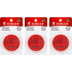 Singer 00276 Assorted Hand Needles in Compact, 25-Count,Assorted 25/Pkg