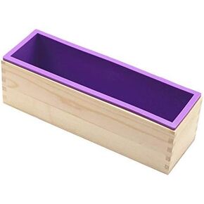 Silicone Soap Mold Loaf with Wooden Box for Soap Making in Saudi Arabia