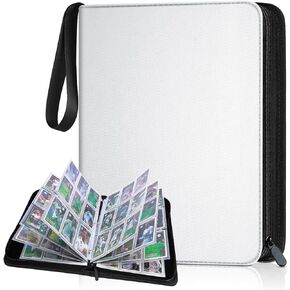 900 Pockets Baseball Card Sleeves Binder for Trading Card, Baseball Card Sleeves Card Holder Album Protectors Set Fit for Football Card, Baseball Card, Sport Card