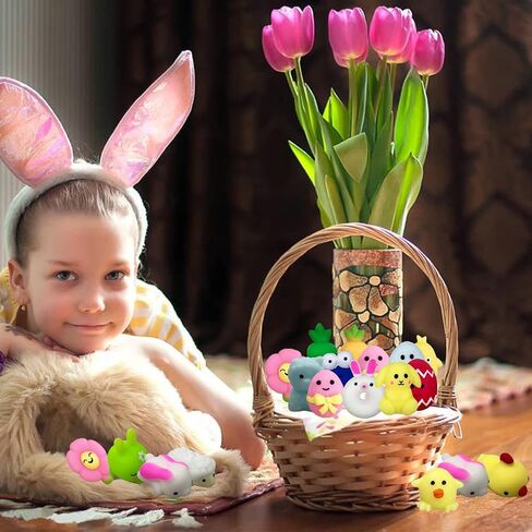 Pinkiwine 48 PCS Halloween Mochi Squishy Toys Squishies Halloween Toys for Kids Girls Boys Halloween Party Favors Halloween Treat Bags Gifts in Kuwait