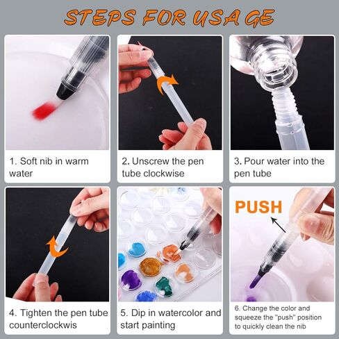 مجموعة ألوان مائية من آرويك، مع طلاء ألوان مائية، 36 لونًا، ومجموعة مكونة من 10 فرش بأحجام مختلفة، أفضل هدية للمبتدئين والأطفال ومحبي الفن. in Kuwait