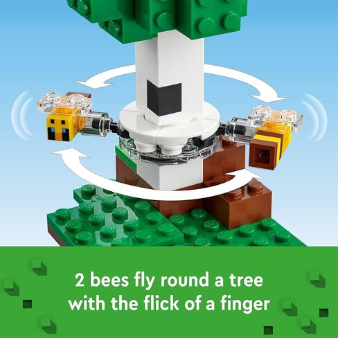 LEGO Minecraft The Bee Cottage 21241 Building Set - Construction Toy with Buildable House, Farm, Baby Zombie, and Animal Figures, Game Inspired Stocking Stuffer Idea for Boys and Girls Ages 8 and Up in Saudi Arabia