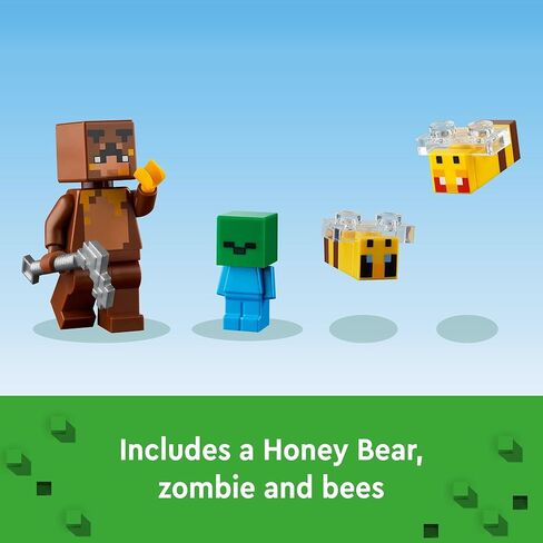 LEGO Minecraft The Bee Cottage 21241 Building Set - Construction Toy with Buildable House, Farm, Baby Zombie, and Animal Figures, Game Inspired Stocking Stuffer Idea for Boys and Girls Ages 8 and Up in Saudi Arabia