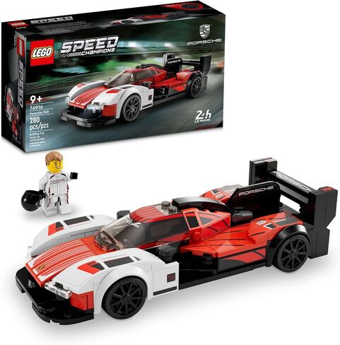 LEGO Speed Champions Porsche 963 76916, Model Car Building Kit, Racing Vehicle Toy for Kids, 2023 Collectible Set with Driver Minifigure in Saudi Arabia