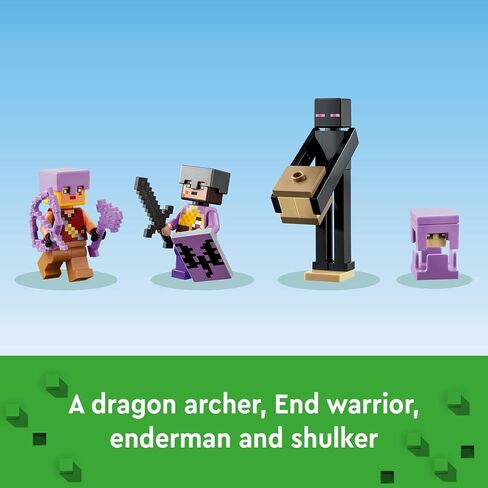 LEGO Minecraft The End Arena 21242, Player-vs-Player Battle Playset with Lava, Ender Dragon and Enderman Figures, Action Toys for Kids 8 Plus Years Old in Saudi Arabia