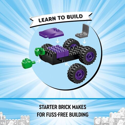 LEGO Marvel Hulk vs. Rhino Monster Truck Showdown 10782, Toy for Kids, Boys and Girls Ages 4 and Up with Spider-Man Minifigure, Stocking Stuffer Idea Inspired by Spidey and His Amazing Friends in Saudi Arabia