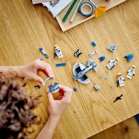 مجموعة ألعاب البناء من Lego Star Wars 332nd Ahsoka's Clone Trooper Battle Pack 75359 مع 4 شخصيات من حرب النجوم بما في ذلك Clone Captain Vaughn، لعبة Star Wars للأطفال من سن 6 إلى 8 سنوات أو أي من محبي Clone Wars in Saudi Arabia