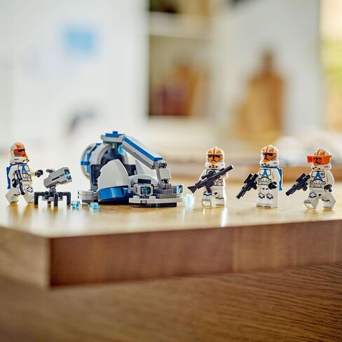مجموعة ألعاب البناء من Lego Star Wars 332nd Ahsoka's Clone Trooper Battle Pack 75359 مع 4 شخصيات من حرب النجوم بما في ذلك Clone Captain Vaughn، لعبة Star Wars للأطفال من سن 6 إلى 8 سنوات أو أي من محبي Clone Wars in Saudi Arabia