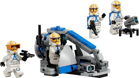 مجموعة ألعاب البناء من Lego Star Wars 332nd Ahsoka's Clone Trooper Battle Pack 75359 مع 4 شخصيات من حرب النجوم بما في ذلك Clone Captain Vaughn، لعبة Star Wars للأطفال من سن 6 إلى 8 سنوات أو أي من محبي Clone Wars in Saudi Arabia
