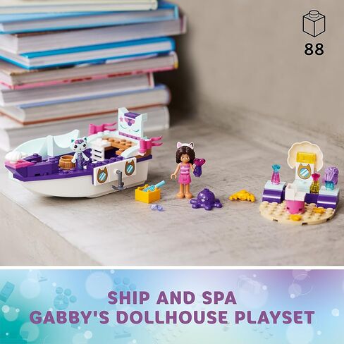 LEGO Gabby's Dollhouse Gabby & Mercat’s Ship & Spa 10786 Building Toy for Fans of The DreamWorks Animation Series, Boat Playset, Beauty Salon and Accessories for Imaginative Play for Kids Ages 4+ in Saudi Arabia