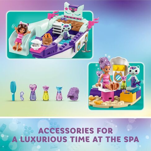 LEGO Gabby's Dollhouse Gabby & Mercat’s Ship & Spa 10786 Building Toy for Fans of The DreamWorks Animation Series, Boat Playset, Beauty Salon and Accessories for Imaginative Play for Kids Ages 4+ in Saudi Arabia