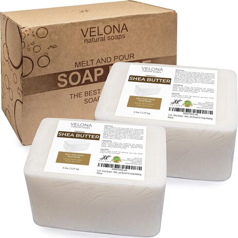 velona 10 lb - Shea Butter Soap Base, Melt & Pour, SLS/SLES Free in Kuwait