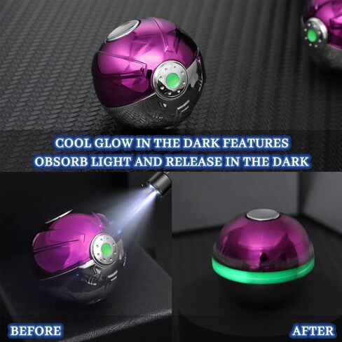 Cool Stress Ball Fidget Spinner Toys Metal, Ball Finger Hand Spinner Gifts for Kids Adults, Sensory Fingertip Gyro Toys Spinning for Anti Anxiety Stress Relief, Desk Toys for School Office in Kuwait