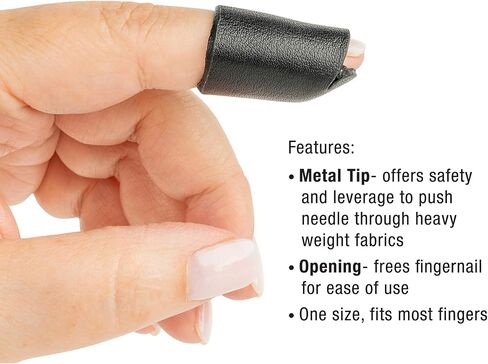 SINGER 54389 ProSeries Leather Thimble, Black (3-Pack) in Kuwait