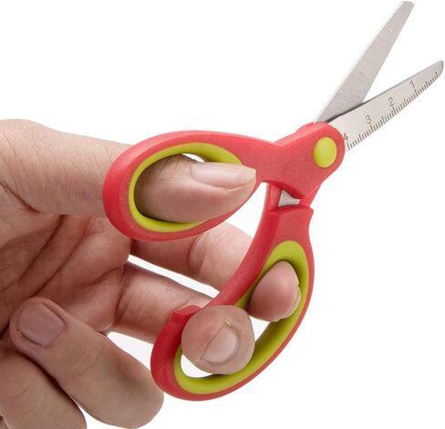 Left-handed Kids Scissors by Galadim (Pack of 5, Rounded-tip, 5.2-Inch) - Lefty Soft Touch Blunt School Student Scissors Shears GD-018-J in Kuwait
