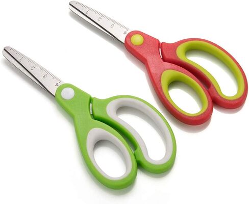 Left-handed Kids Scissors by Galadim (Pack of 5, Rounded-tip, 5.2-Inch) - Lefty Soft Touch Blunt School Student Scissors Shears GD-018-J in Kuwait