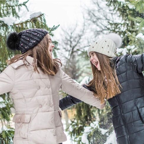 Fur Pom Poms for Hats, 6PCS 4 Inch Faux Fur Pom Pom Balls Fluffy Pompoms for Crafts with Elastic Loop 3 Colors for Keychains Scarves Gloves Bags Knitting Supplies in Kuwait