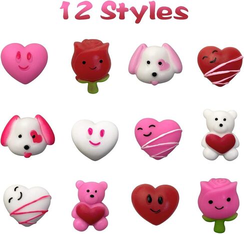 QINGQIU 24 PCS Christmas Mochi Squishy Toys Squishies Christmas Toys for Kids Girls Boys Toddlers Christmas Party Favors Stocking Stuffers Gifts in Kuwait