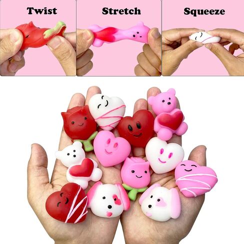 QINGQIU 24 PCS Christmas Mochi Squishy Toys Squishies Christmas Toys for Kids Girls Boys Toddlers Christmas Party Favors Stocking Stuffers Gifts in Kuwait