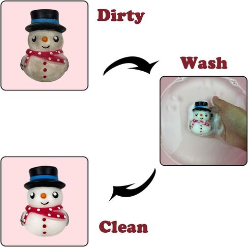 QINGQIU 6 Pack Big Size Christmas Mochi Squishy Toys Squishies for Kids Boys Girls Toddlers Christmas Stocking Stuffers Party Favors Gifts in Kuwait