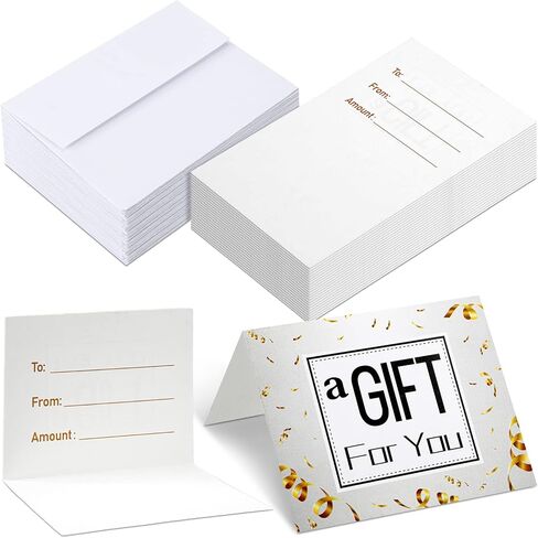 ساباري مجموعة من 200 قطعة من مقدمي بطاقات الهدايا مع ظرف هدية لك في المطاعم وبطاقات هدايا فيزا مع مظاريف بيضاء واقية لبطاقة الائتمان in Kuwait