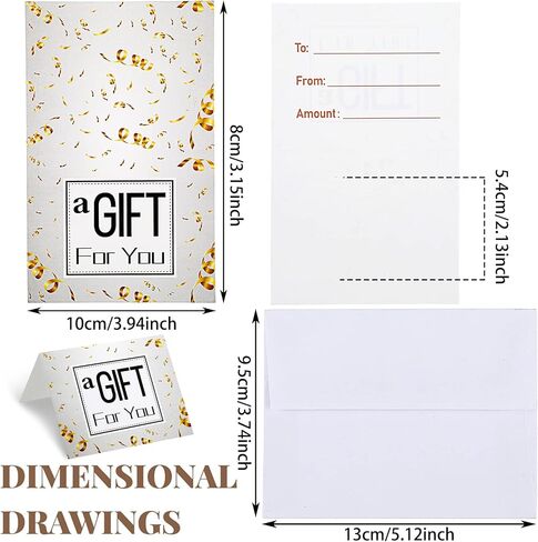 ساباري مجموعة من 200 قطعة من مقدمي بطاقات الهدايا مع ظرف هدية لك في المطاعم وبطاقات هدايا فيزا مع مظاريف بيضاء واقية لبطاقة الائتمان in Kuwait