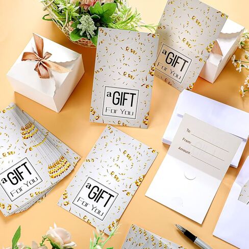 ساباري مجموعة من 200 قطعة من مقدمي بطاقات الهدايا مع ظرف هدية لك في المطاعم وبطاقات هدايا فيزا مع مظاريف بيضاء واقية لبطاقة الائتمان in Kuwait