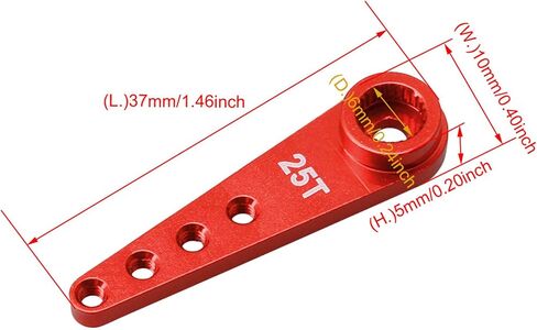 Mxfans Alloy WPL1627R ترقية 25T ذراع توجيه معدني ل WPL RC1: 16 سيارة DIY in Saudi Arabia