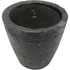 #2-4Kg Clay Graphite Crucibles Premium Black Foundry Cup Furnace Torch Melting Casting Refining for Gold. Also Great for Silver, Copper, Brass, Aluminum
