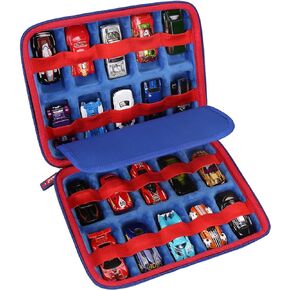 Mchoi Shockproof Carrying Case for Hot Wheels 20 Cars, Toy Car Organizer for Your Matchbox Cars Storage, Case Only