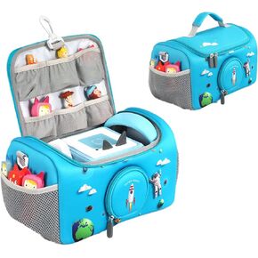Carrying Case for Toniebox Starter Set, Storage Carrier Bag for Toniebox Audio Player Carrying Box for Toniebox Accessories Travel Carrying Bag for Toniebox (Red)