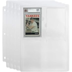 Simply Genius Collectible Cards Storage Tray Holder for PRO Card Sleeves, Graded Sports Cards Slabs for Baseball Cards, for 3 Ring Binder, Graded by Beckett in Kuwait