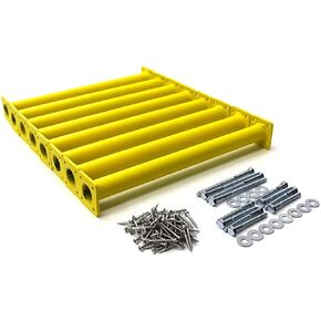 Eastern Jungle Gym Heavy-Duty Steel Monkey Bar Rungs Kit - 15-1/8" Yellow Powder-Coated Ladder Rungs, Complete with Mounting Hardware and Installation Guide, Ideal for Swing Sets & Playgrounds in Kuwait