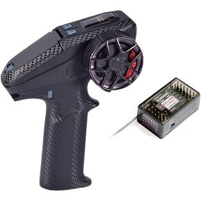 DUMBORC X6PM-350 RC Transmitter with X6DC Receiver Built-in Light Lamp System Lightweight RC Remote Control for RC Cars Truck/Crawler/Racing/Boat/Tank in Kuwait