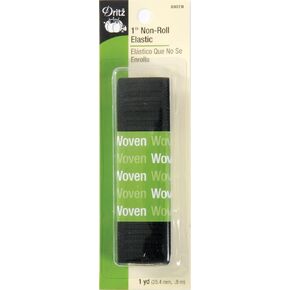 Dritz 9407W Non-Roll Woven Elastic, White, 1-Inch by 12-Yard in Kuwait