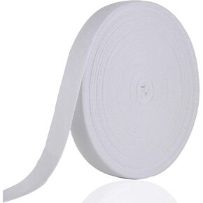 VIVIPAKOKO 50 Yard Cotton Twill Tape Ribbon, Soft Natural Webbing Tape Herringbone Bias Tape for Sewing DIY Craft (Black, 1 Inch) in Kuwait